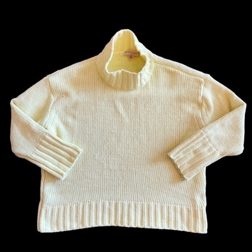 Philosophy high neck pullover for women oversized style